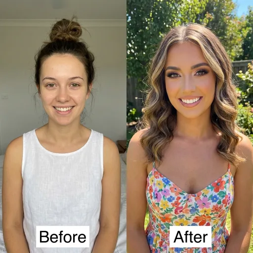 Before and after glow up transformation - skin care results